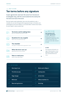Page 2 of Before the Paperwork: A Copier Agreement Checklist